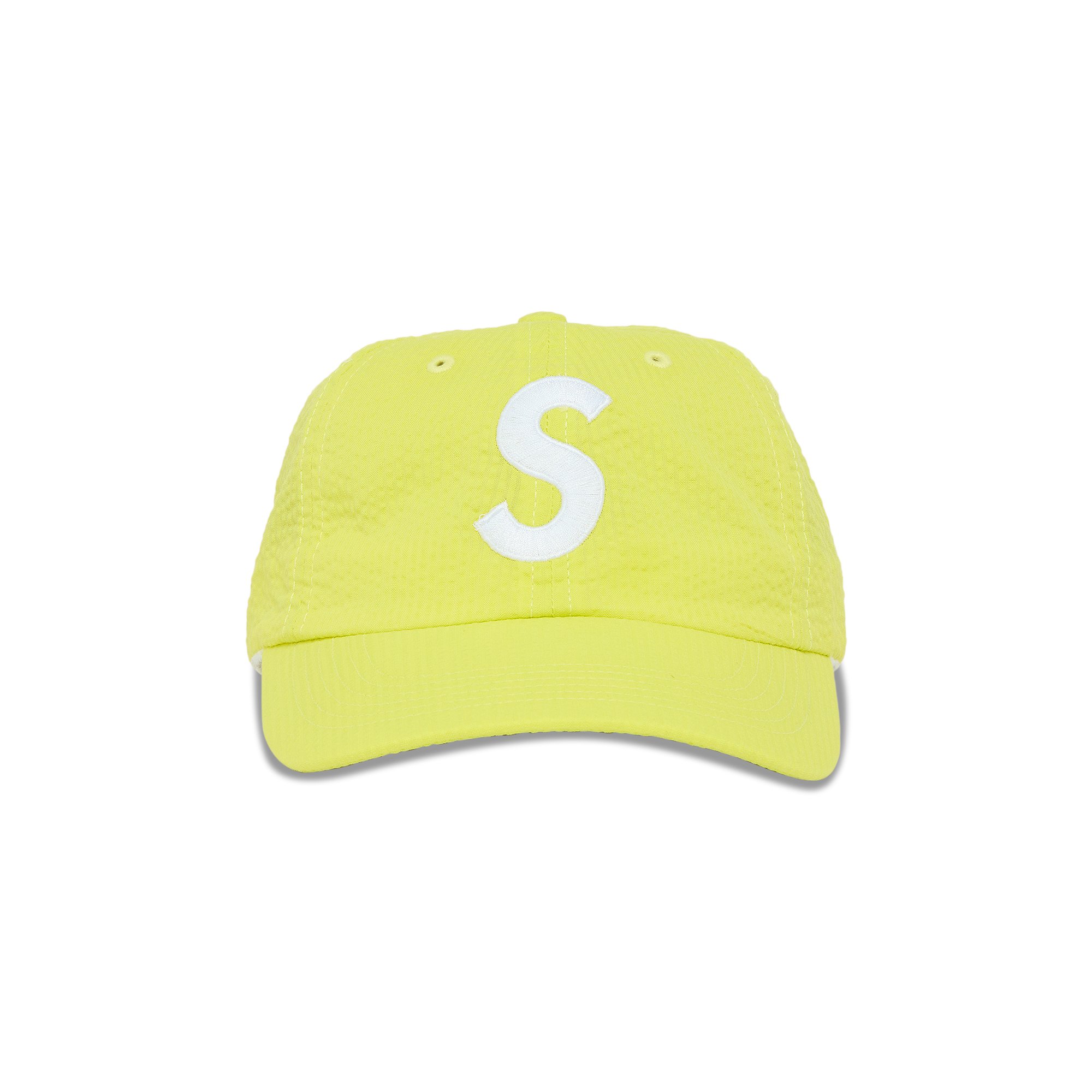 Supreme Seersucker S Logo 6-Panel 'Yellow'