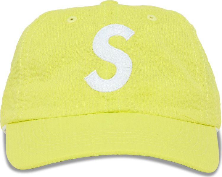 Supreme Seersucker S Logo 6-Panel 'Yellow'