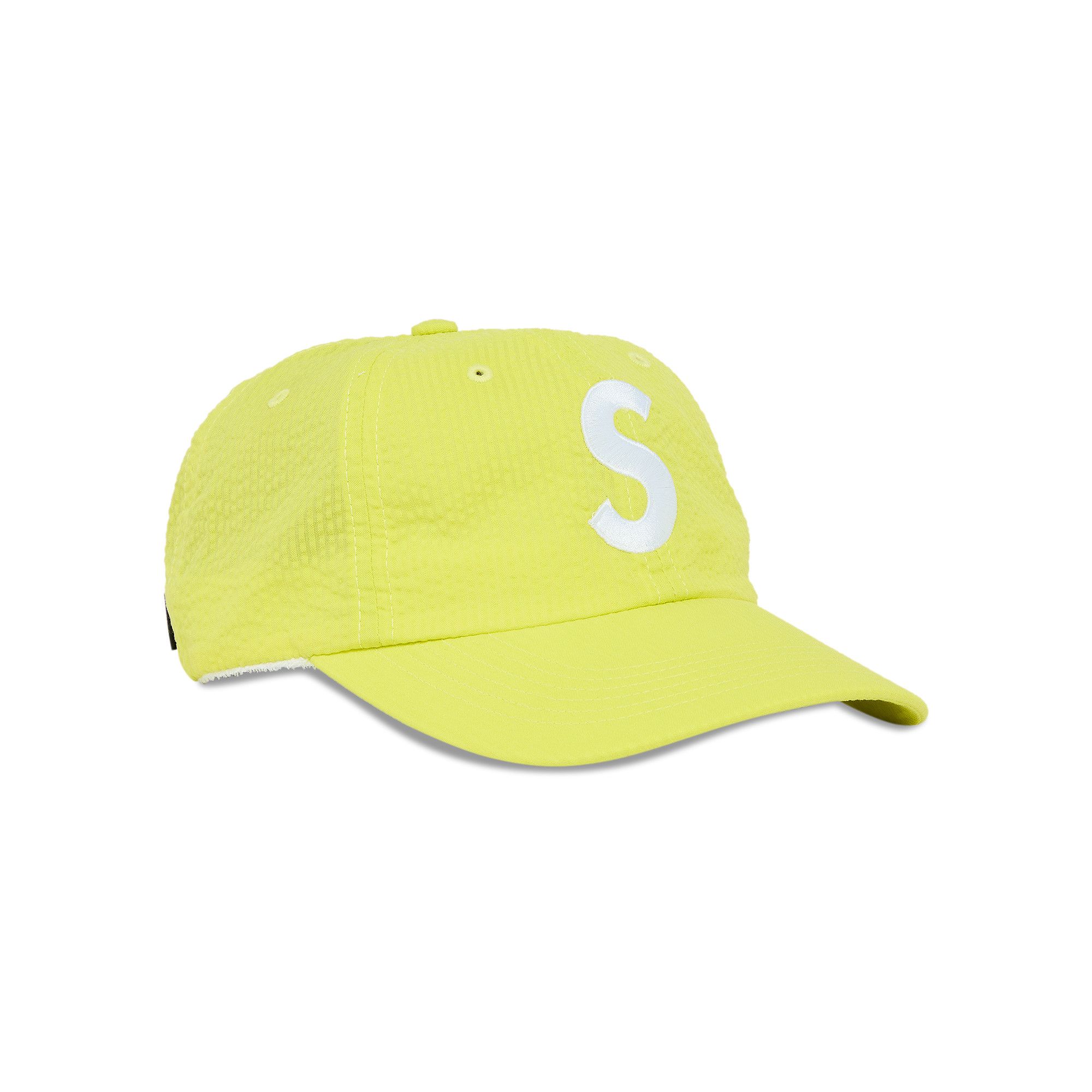 Buy Supreme Seersucker S Logo 6-Panel 'Yellow' - SS24H4