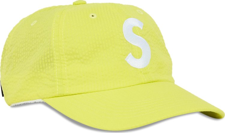 Supreme Seersucker S Logo 6 Panel Yellow