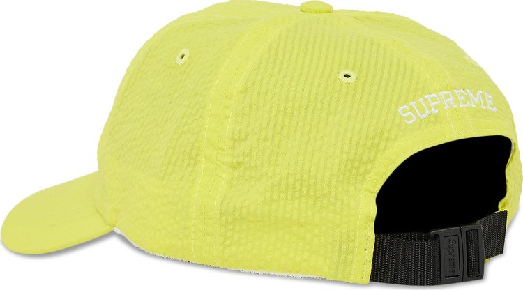 Supreme Seersucker S Logo 6 Panel Yellow