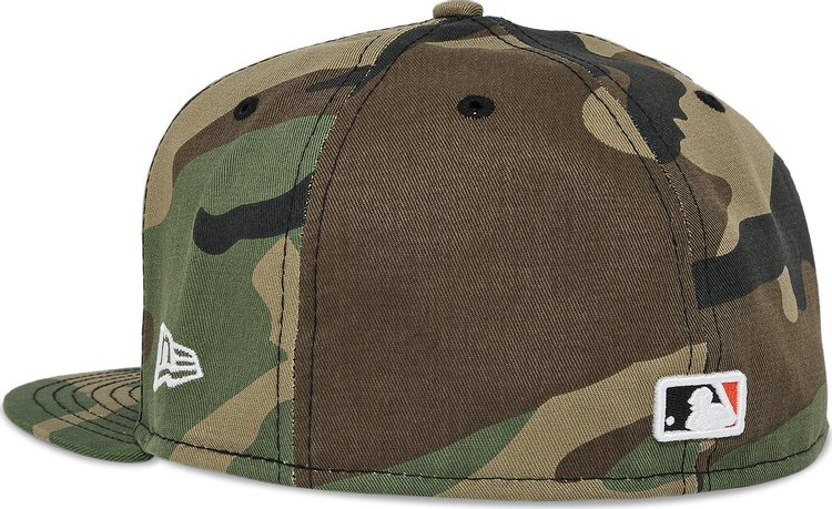 Supreme x MLB Teams Box Logo New Era Woodland Camo   San Francisco