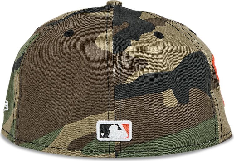 Supreme x MLB Teams Box Logo New Era Woodland Camo   San Francisco