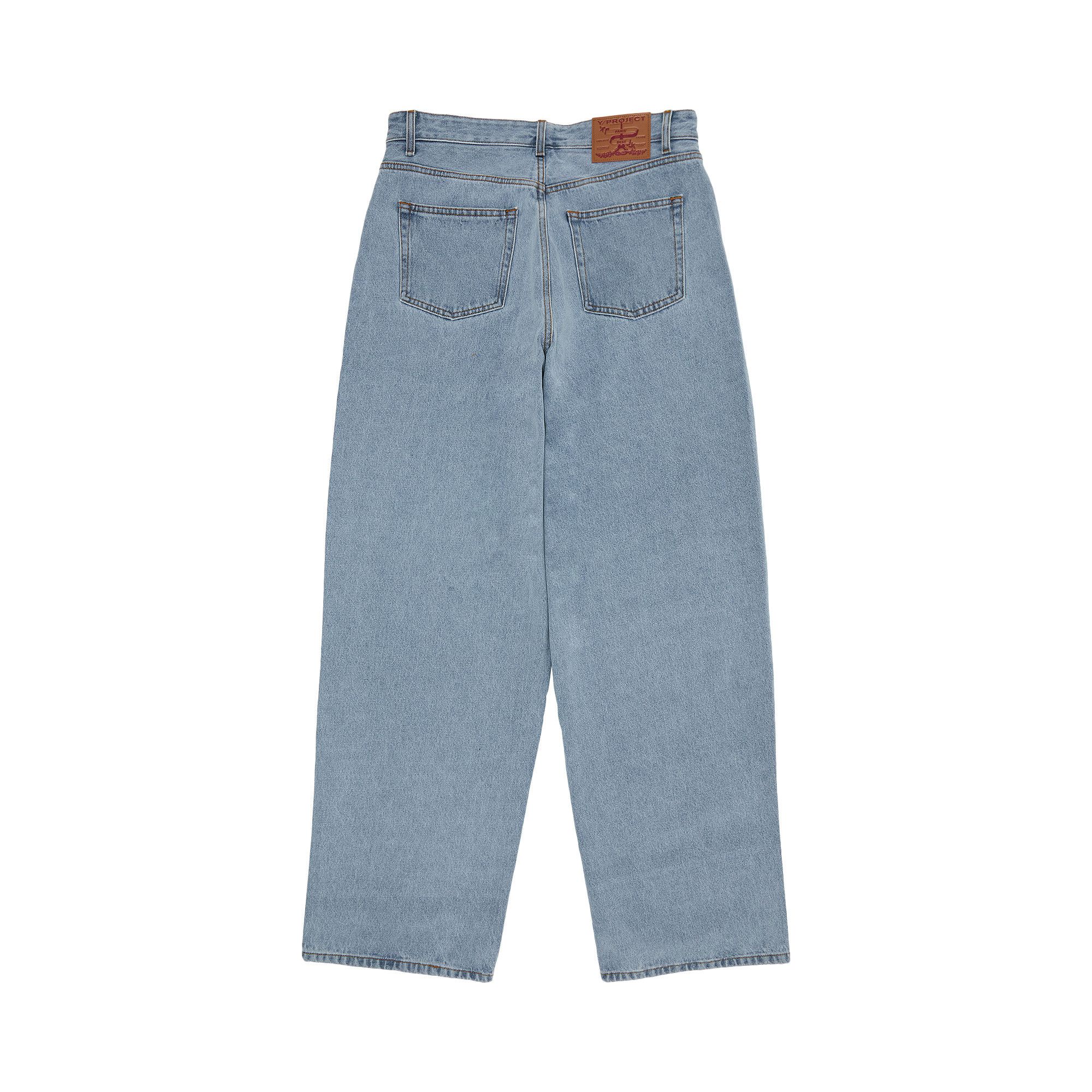 デニム・ジーパン Y/PROJECT 'Evergreen' jeans Light Blue 207PA007 Buy Y/Project Evergreen Multi Waistband Jeans 'Ice Blue