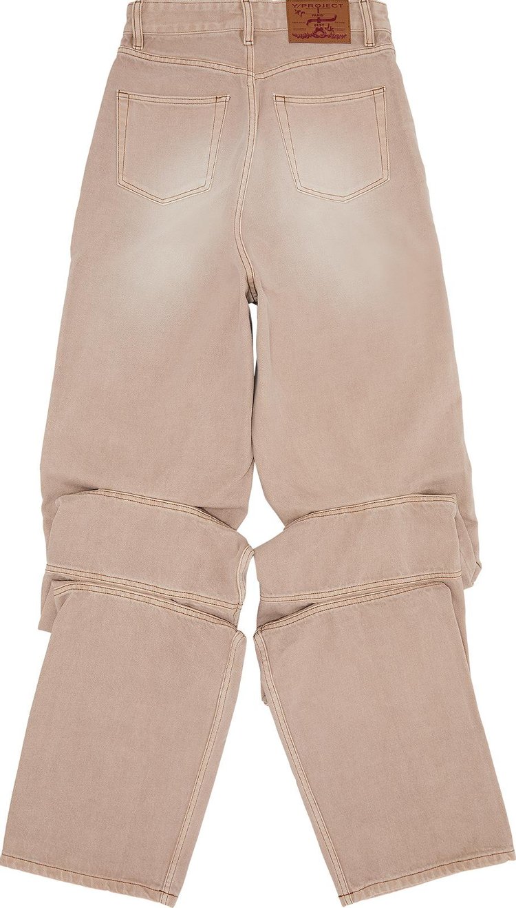 YProject Draped Cuff Jeans Soft Pink