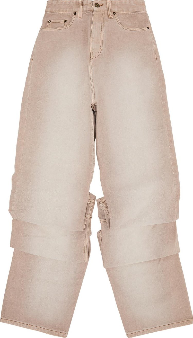 YProject Draped Cuff Jeans Soft Pink