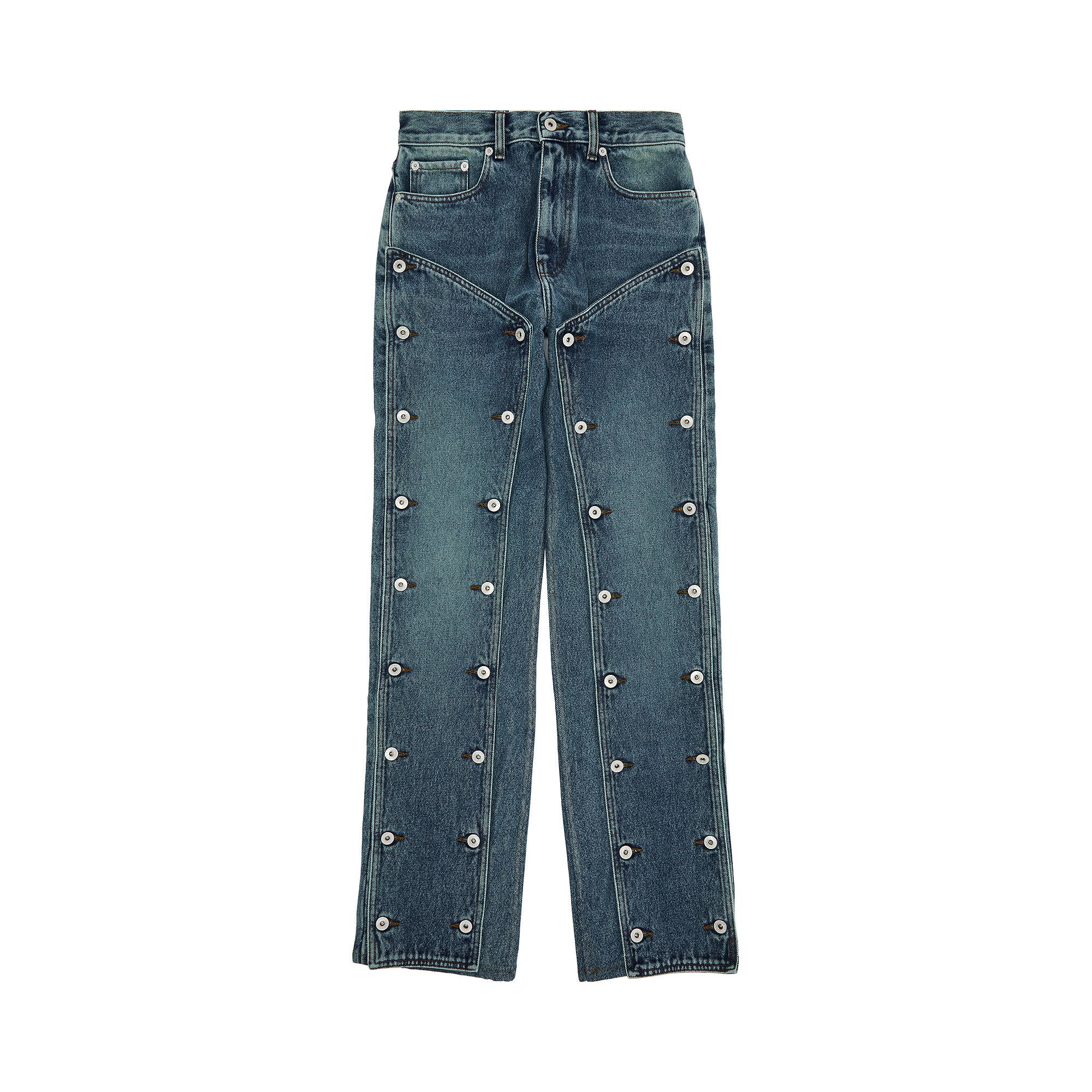 Buy Y/Project Evergreen Snap Off Jeans 'Vintage Blue