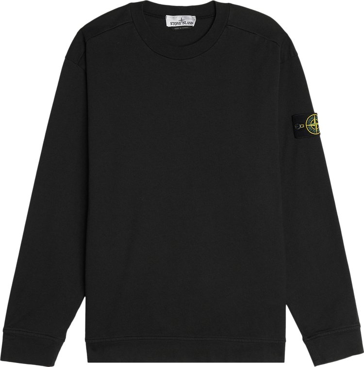 Stone Island Garment Dyed Sweatshirt 'Black'