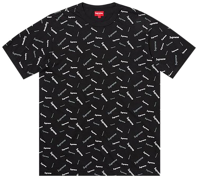 Supreme Scatter Ringer Tee Black
