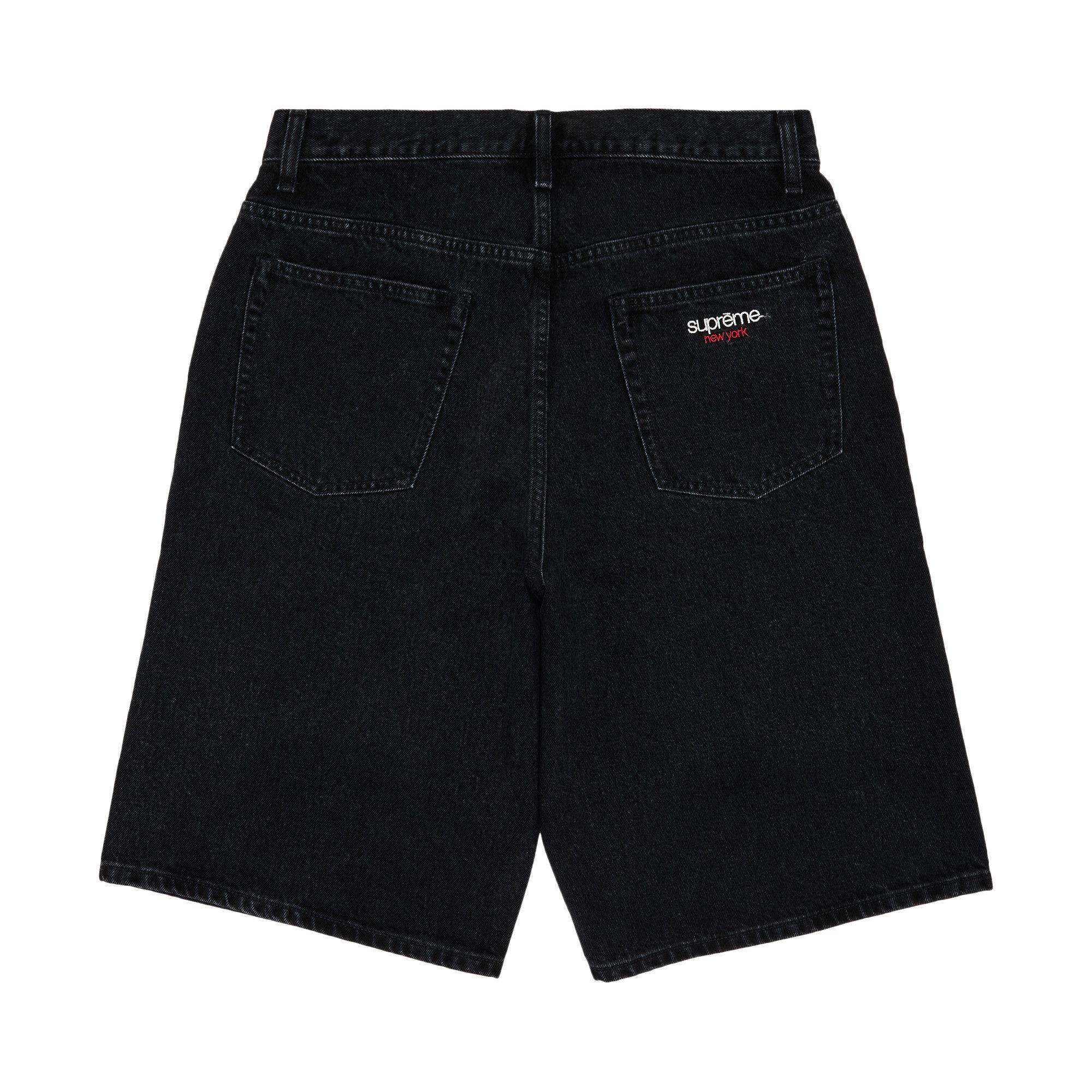 Size 30 Supreme Baggy Denim Short 'Black'