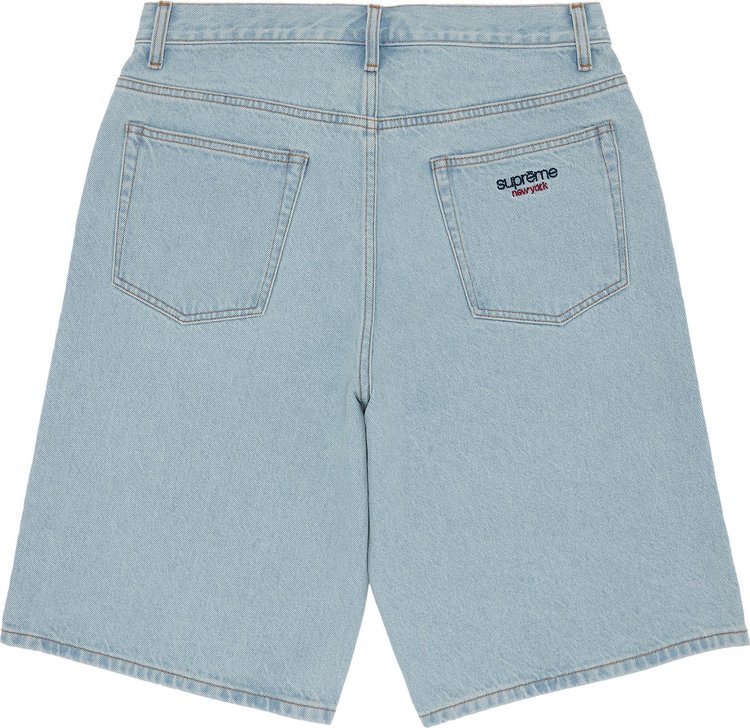 Supreme Baggy Denim Short Washed Indigo