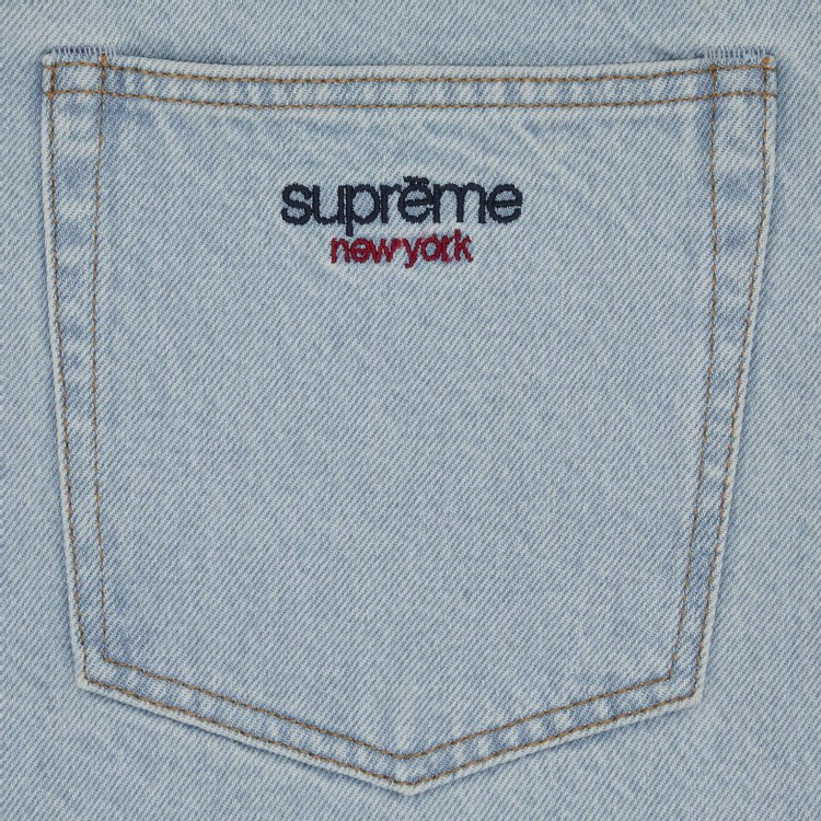 Supreme Baggy Denim Short Washed Indigo