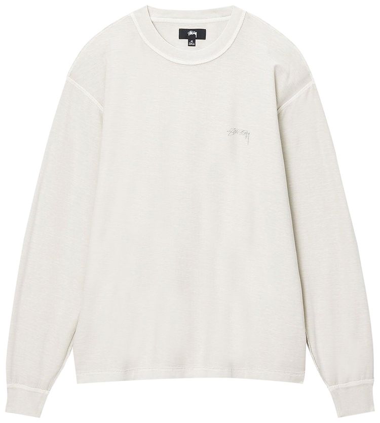 Stussy Lazy Long Sleeve Tee Bone