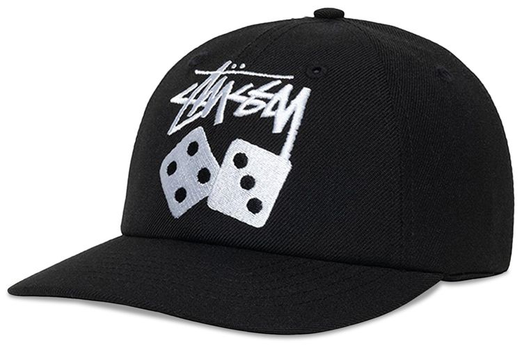 Stussy Stock Dice Low Pro Cap Black