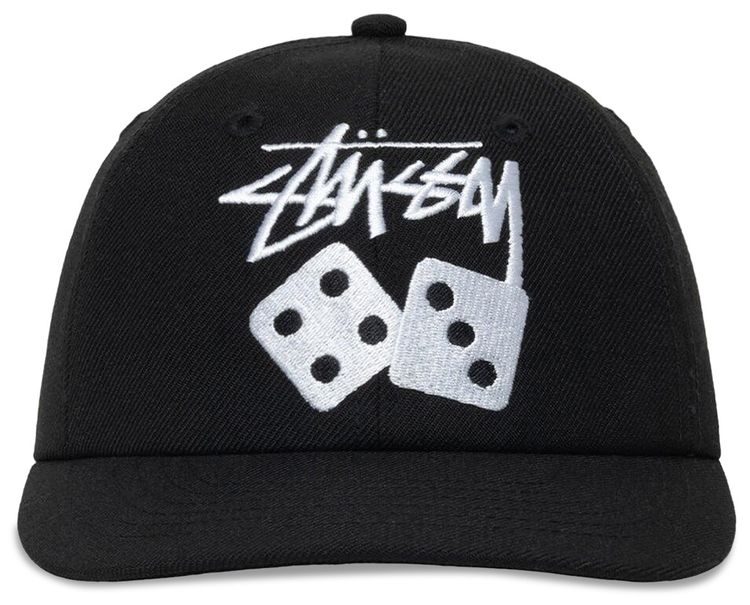 Stussy Stock Dice Low Pro Cap 'Black'