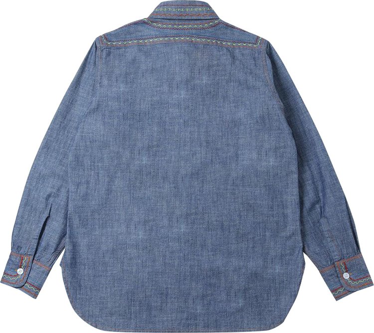 Needles Work Shirt Blue