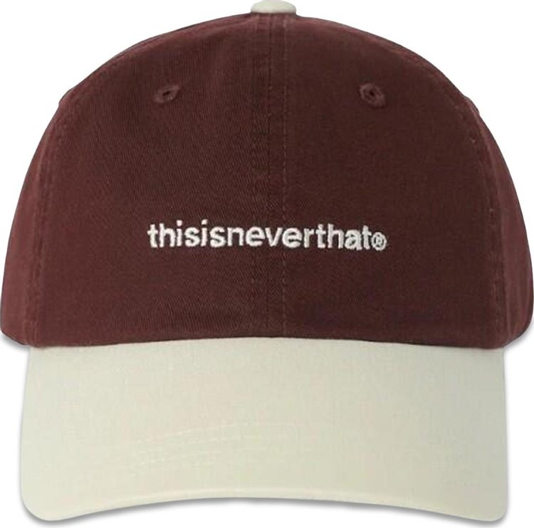 thisisneverthat T Logo Cap BurgundyIvory