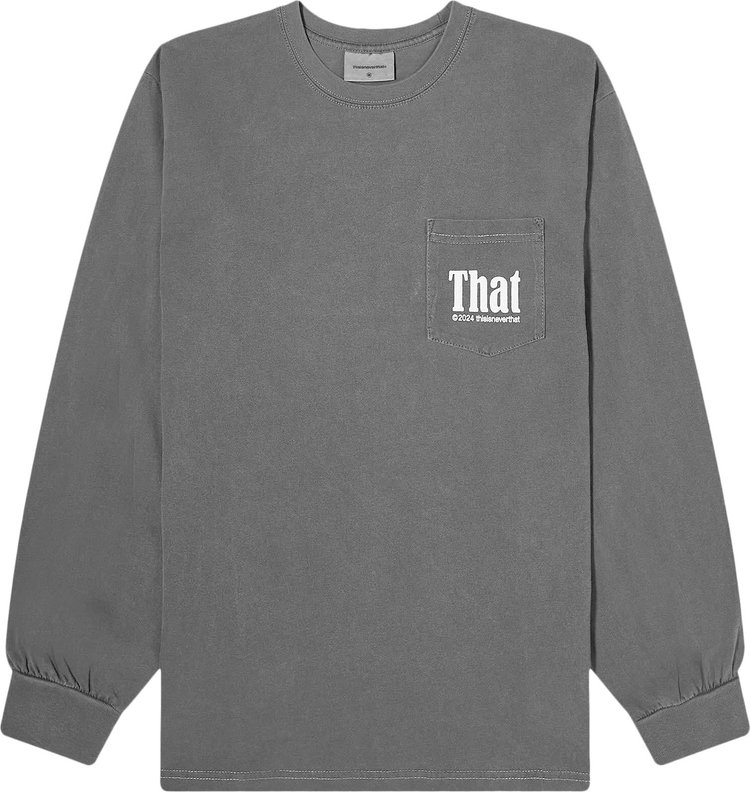 thisisneverthat That Pocket Long-Sleeve Tee 'Charcoal'