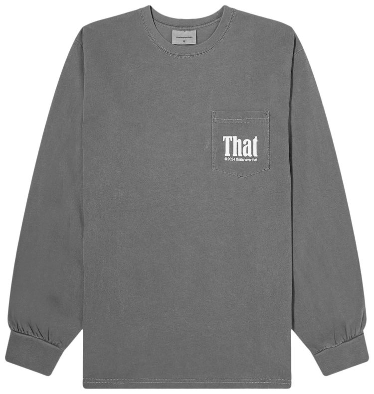 thisisneverthat That Pocket Long Sleeve Tee Charcoal