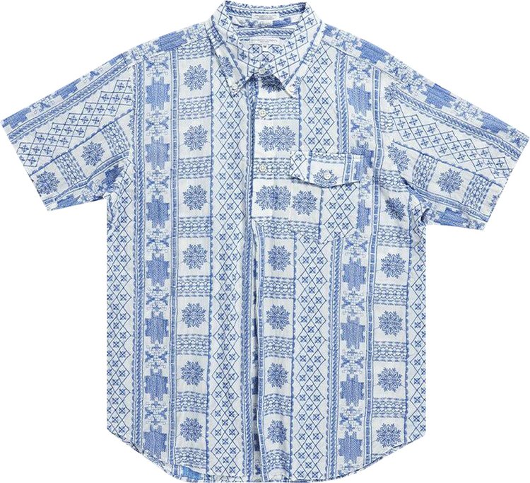 Engineered Garments Popover BD Shirt BlueWhite