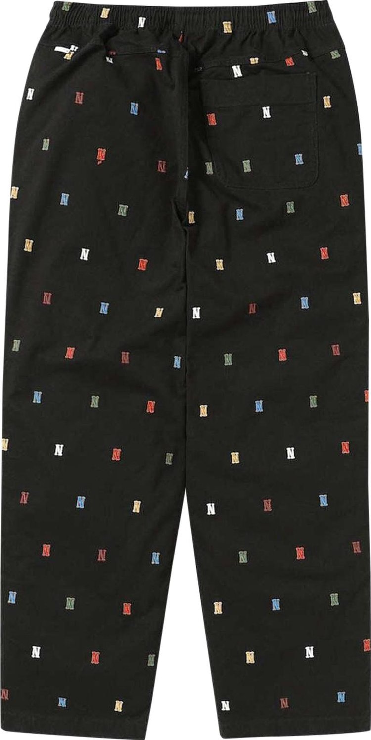 thisisneverthat Embroidered Easy Pant Black