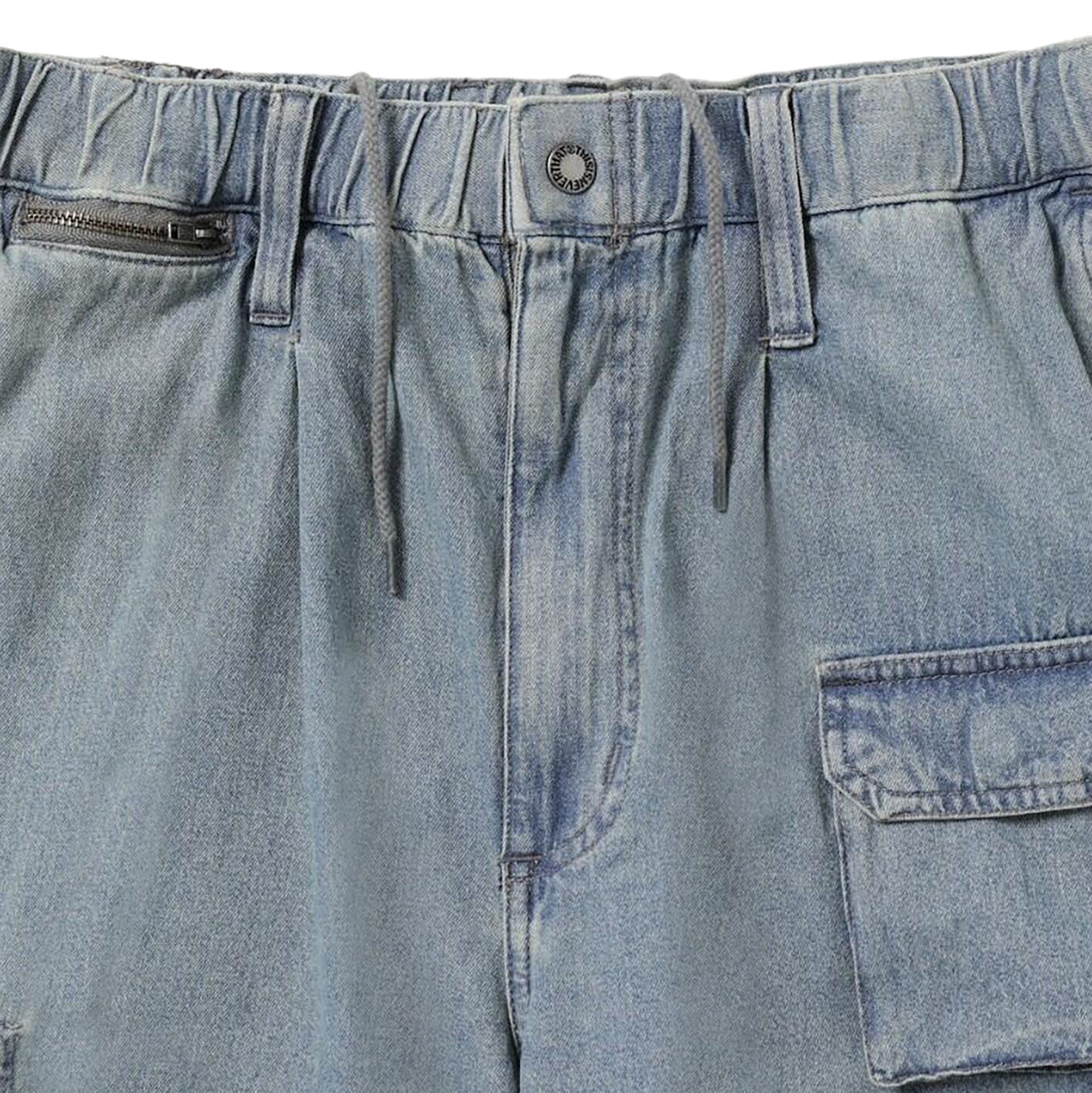 Buy thisisneverthat Crazy Multi Zip Pant 'Washed Blue