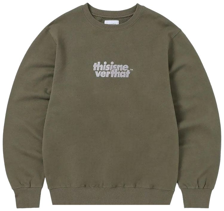thisisneverthat OL Logo Crewneck Olive