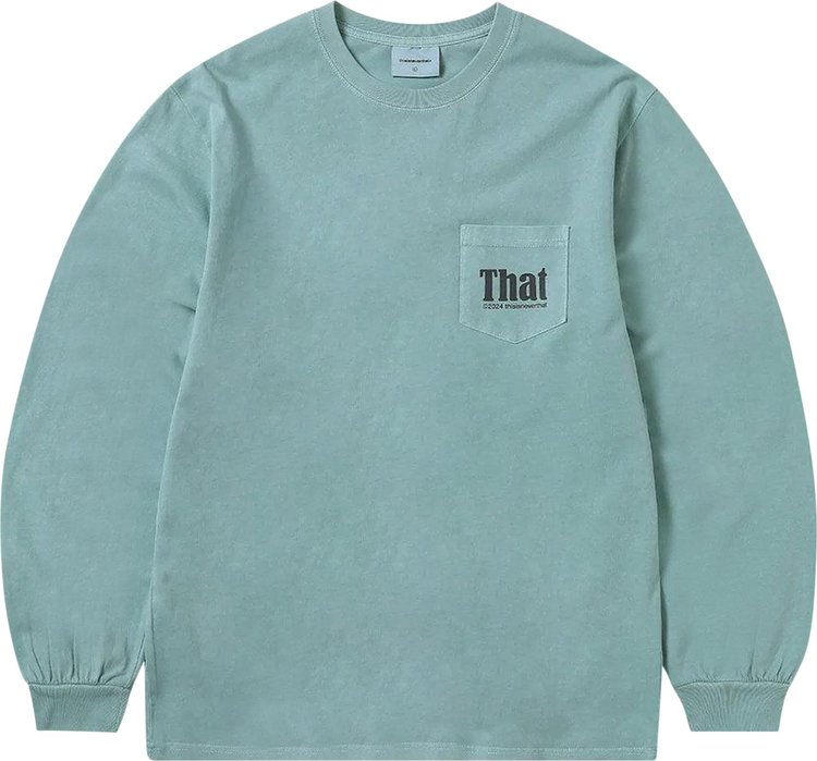 thisisneverthat That Pocket Long-Sleeve Tee 'Light Teal'