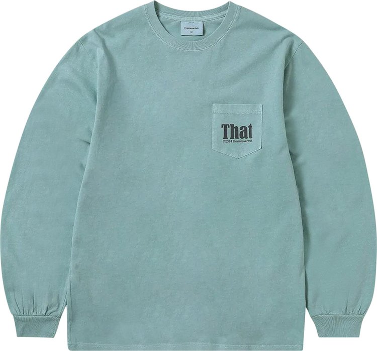 thisisneverthat That Pocket Long Sleeve Tee Light Teal