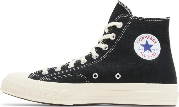 Comme des Garcons PLAY x Chuck 70 High Black 2023