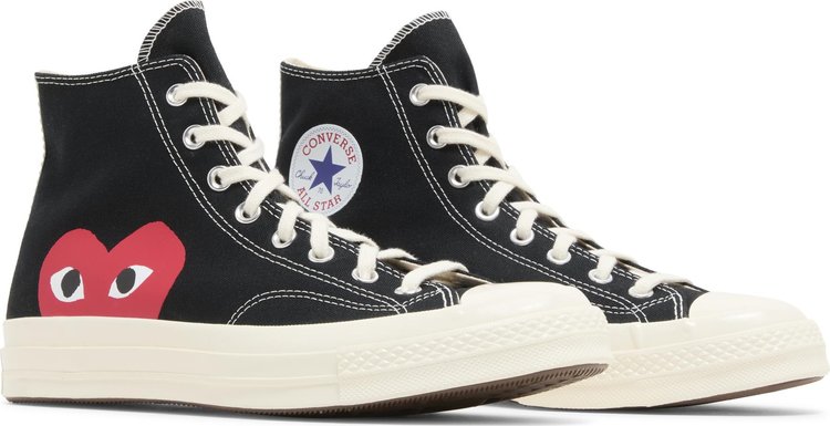 Comme des Garcons PLAY x Chuck 70 High Black 2023