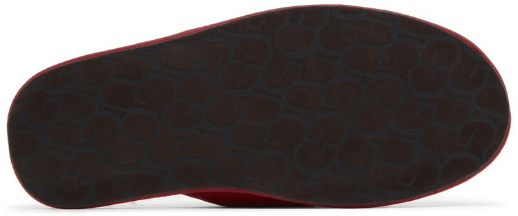 UGG Scuff Slipper Logo   Samba Red