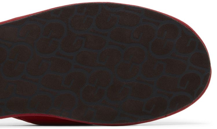 UGG Scuff Slipper Logo   Samba Red