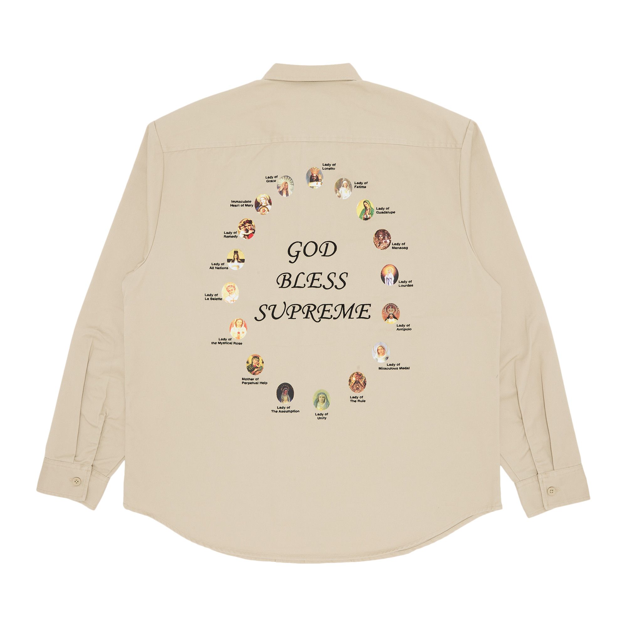 Buy Supreme Our Lady Work Shirt 'Khaki' - SS24S30 KHAKI | GOAT