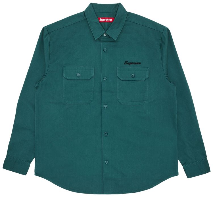 Supreme Our Lady Work Shirt Work Green