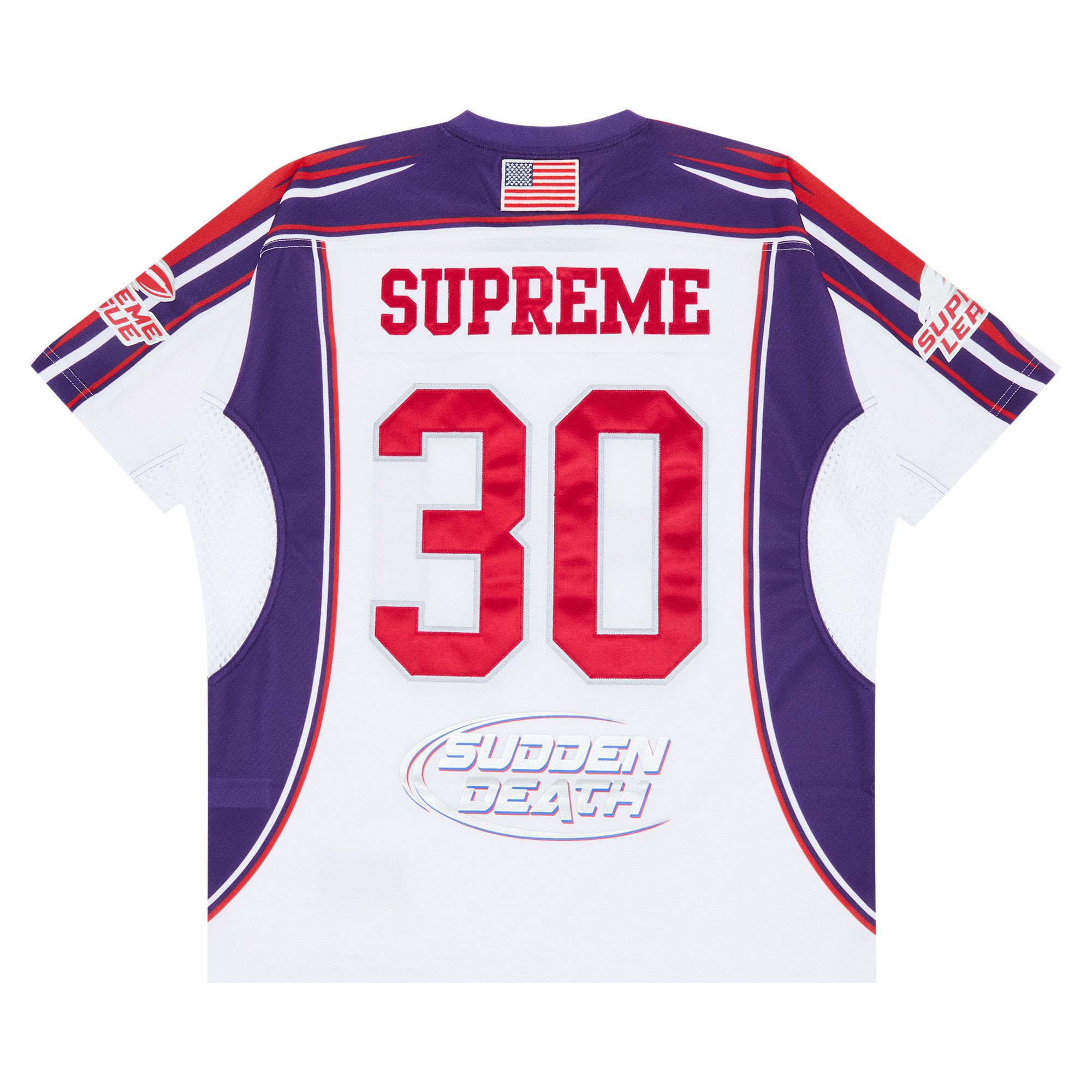 Buy Supreme Sudden Death Football Jersey 'White' - SS24KN28