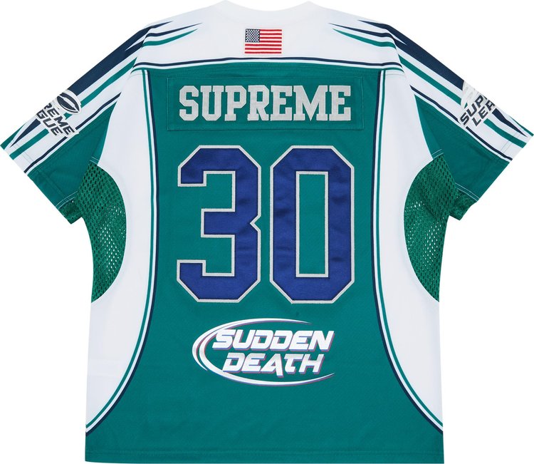 Supreme Sudden Death Football Jersey Teal