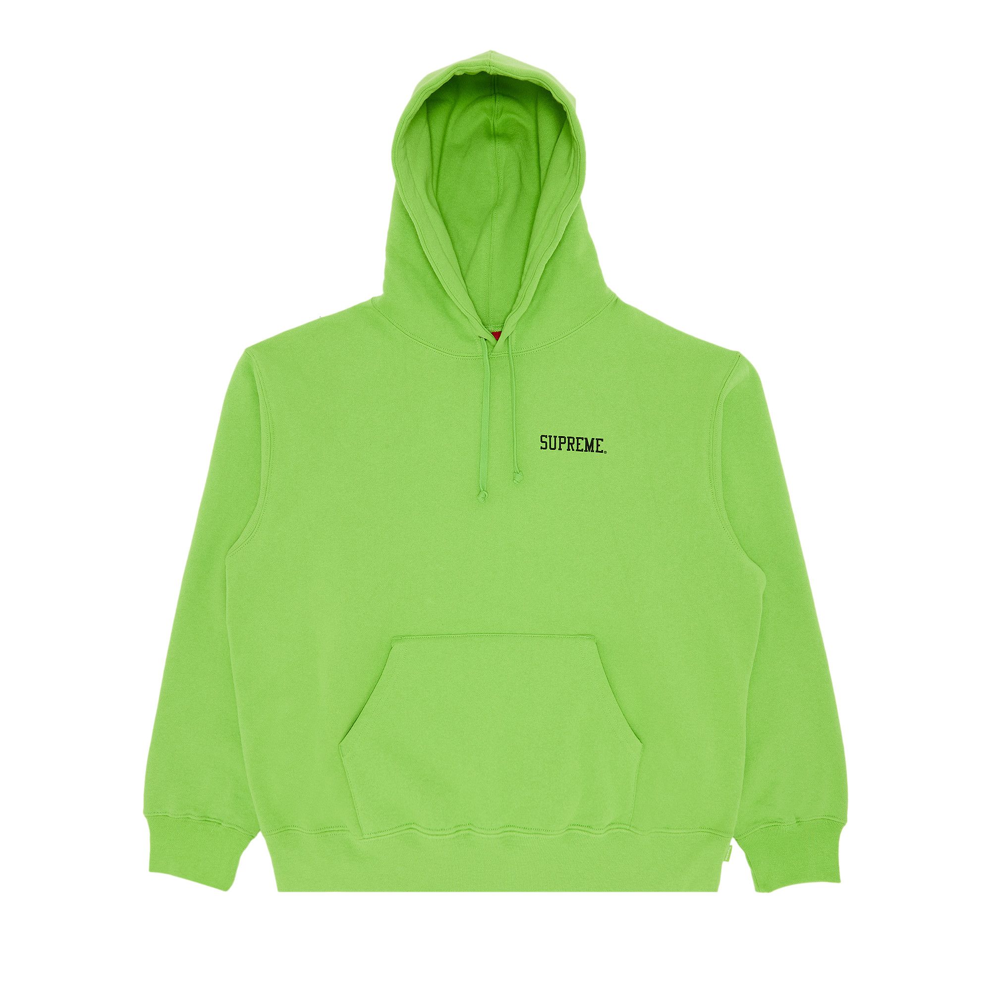 Supreme lime box logo hoodie deals