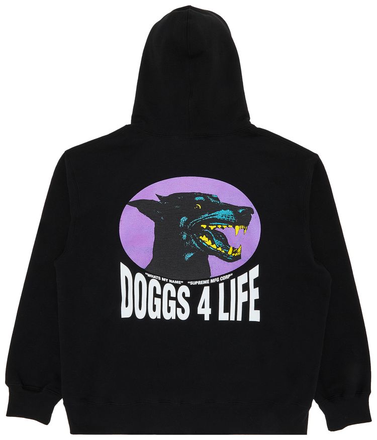 Supreme Doggs Hooded Sweatshirt Black