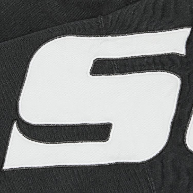 Supreme Wrapped Half Zip Hooded Sweatshirt Washed Black