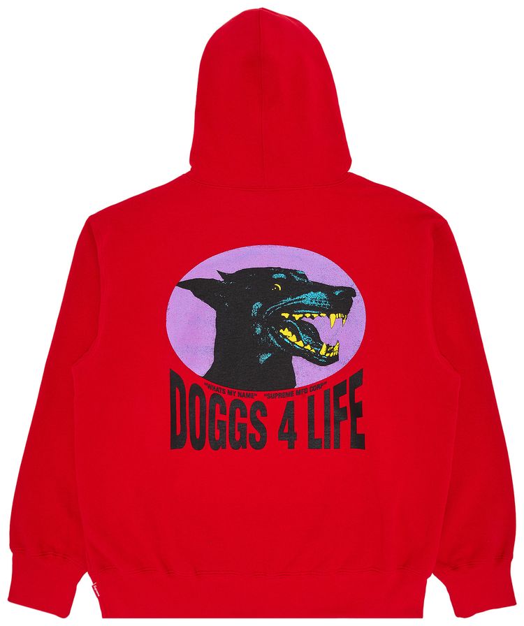 Supreme Doggs Hooded Sweatshirt Red