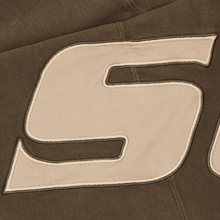 Supreme Wrapped Half Zip Hooded Sweatshirt Dusty Brown