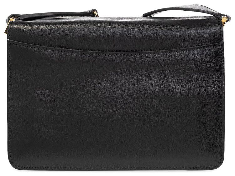 Marni Leather Trunk Shoulder Bag Black