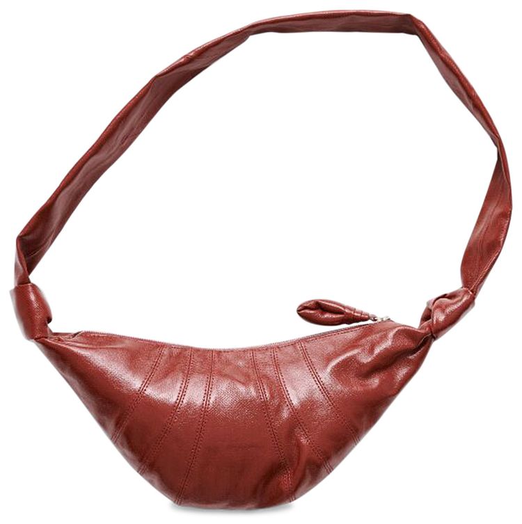 Lemaire Small Croissant Bag Brick Red