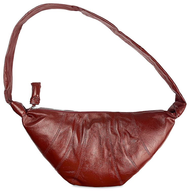 Lemaire Medium Croissant Bag Brick Red