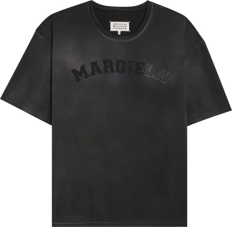 Maison Margiela Overdye Fading Logo T-Shirt 'Washed Black'