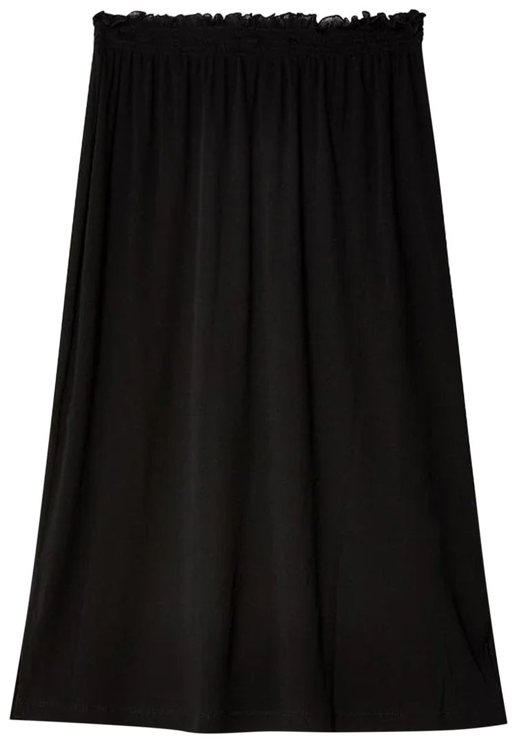 Miu Miu Costina Jersey Skirt Nero