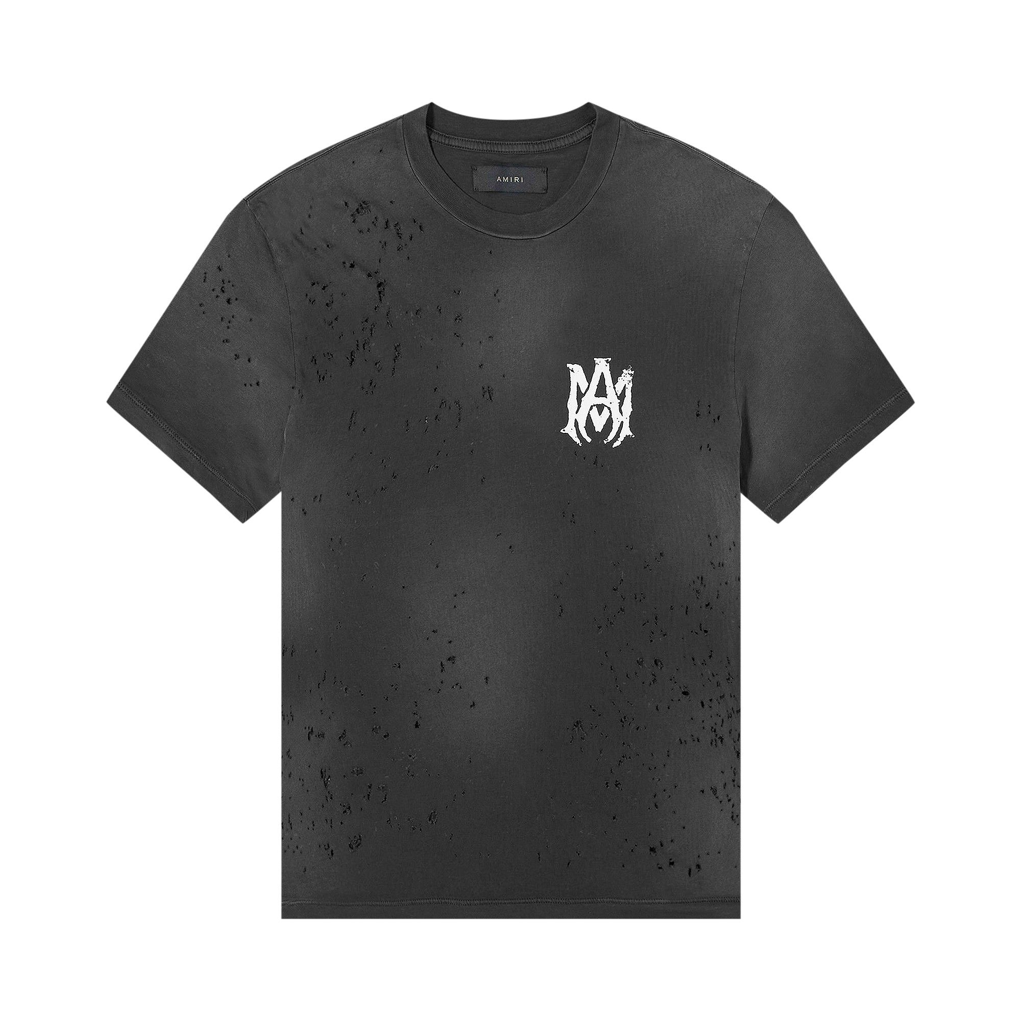 【AMIRI】メンズ WASHED SHOTGUN TEE Tシャツ AMJYTE1029-365 Buy Amiri Washed Shotgun Tee 'Black' - AMJYTE1029 001 BLAC