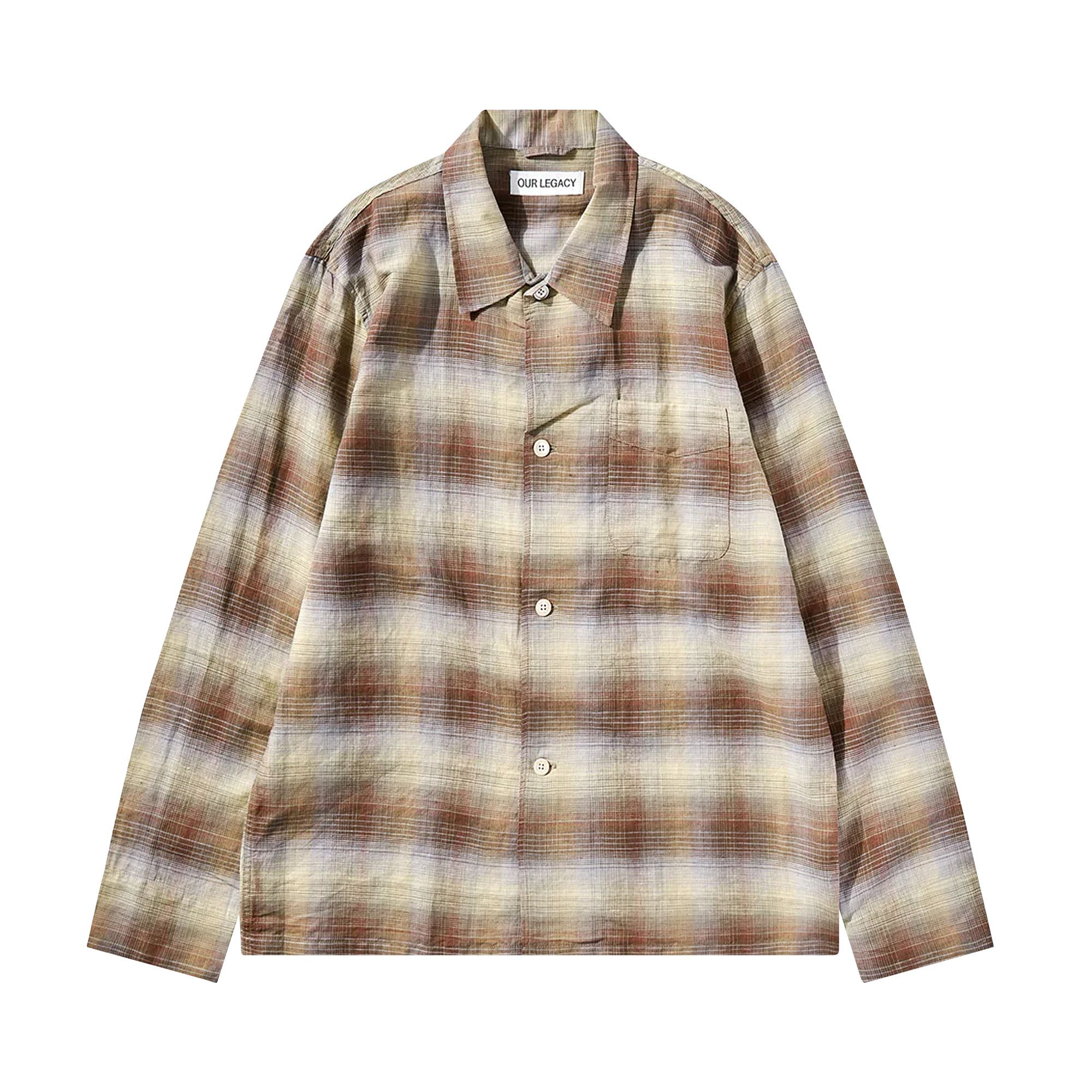 アウターその他 Our Legacy Box Shirt Summer Weave Murky Static Box Shirt in Murky Static Summer Weave