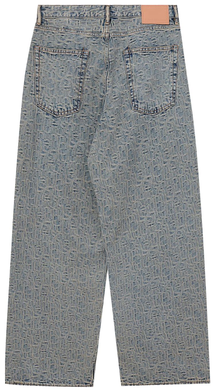 Acne Studios 1981M Monogram Pants BlueBeige